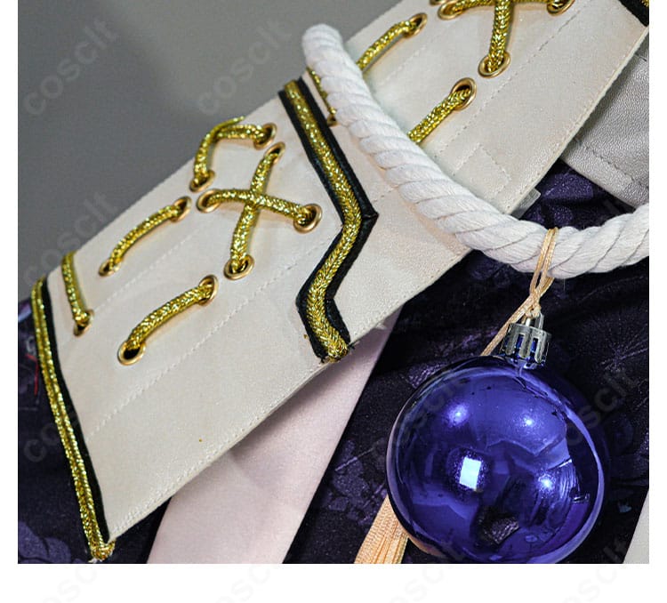信濃「満ち欠ける朧月」コスプレ衣装 肩袖部分の装飾ディテール画像｜細かい装飾を再現