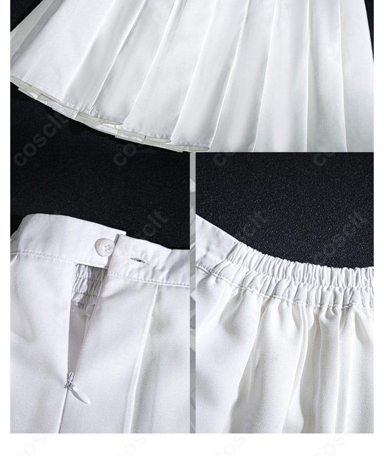 信濃「満ち欠ける朧月」コスプレ衣装 スカート装飾ディテール｜星や花模様を丁寧に表現