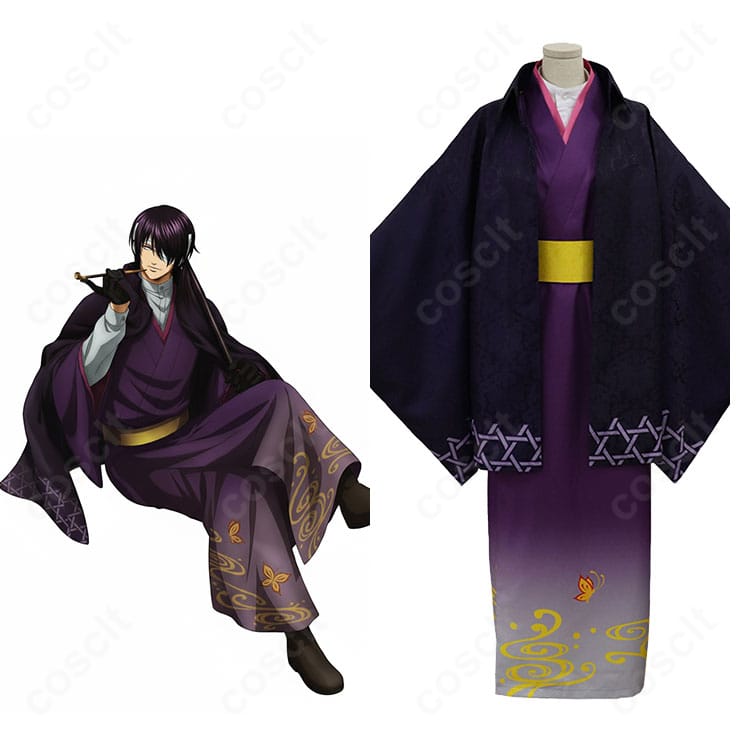 銀魂 高杉晋助 浴衣風コスプレ衣装とキャラクター公式ビジュアル比較｜忠実再現でイベントや撮影に最適