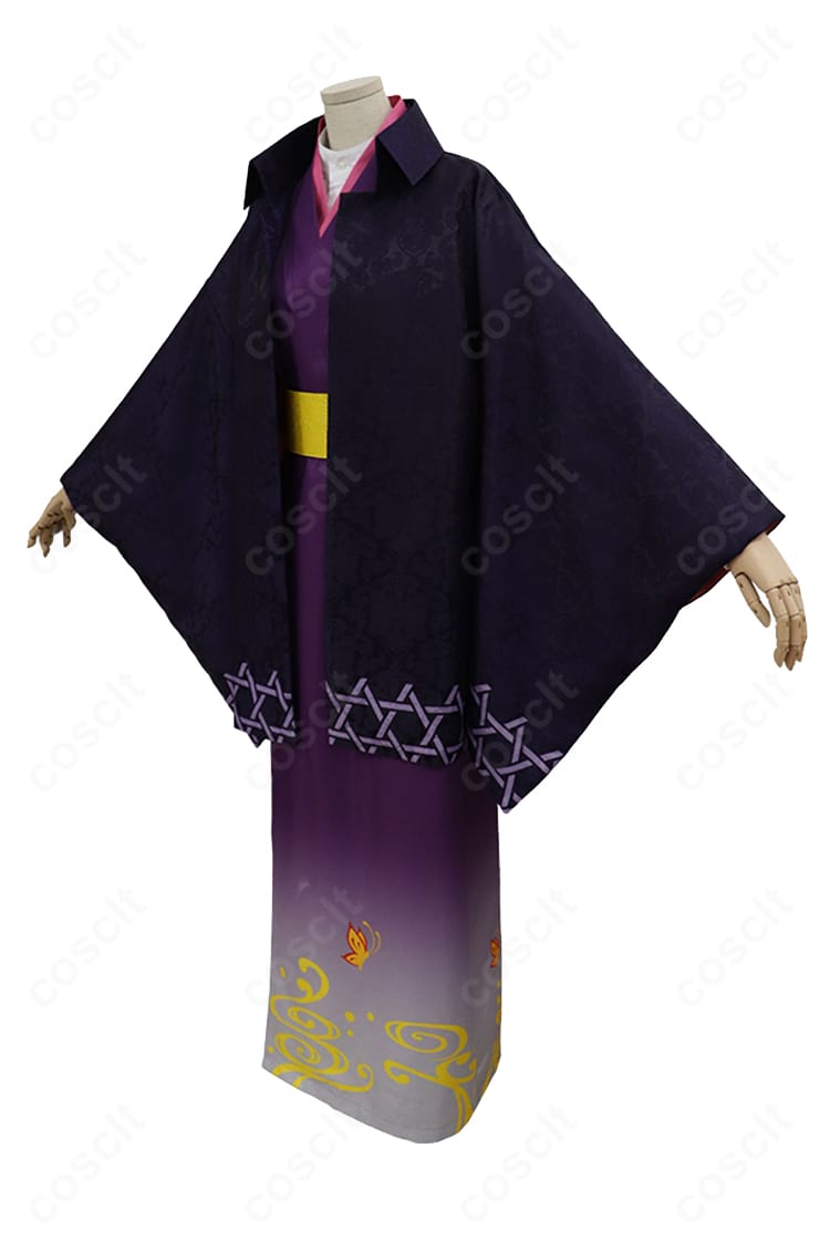 銀魂 高杉晋助 浴衣風コスプレ衣装 側面ディテール｜自然な着流し感を演出