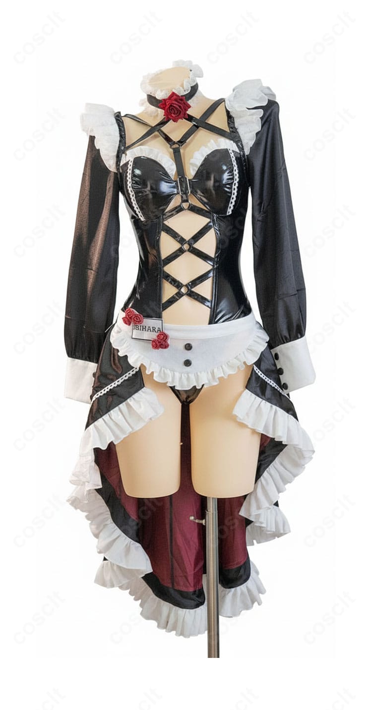 勝利の女神NIKKE ミハラ メイド服コスプレ衣装 正面からの全体画像