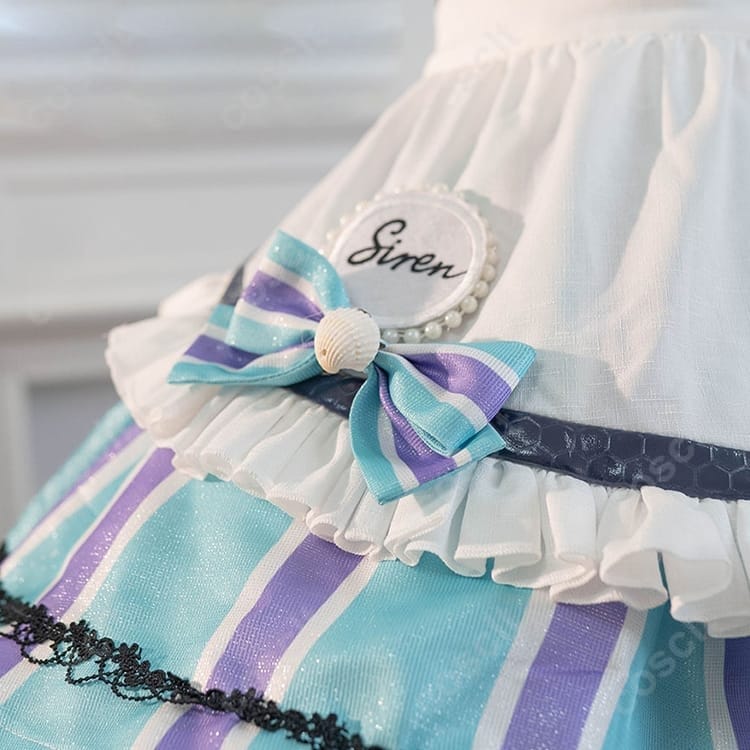 勝利の女神：NIKKE リトルマーメイド Abyss Flower コスプレ衣装 ワンピース＋カチューシャ付き - 4枚目の画像