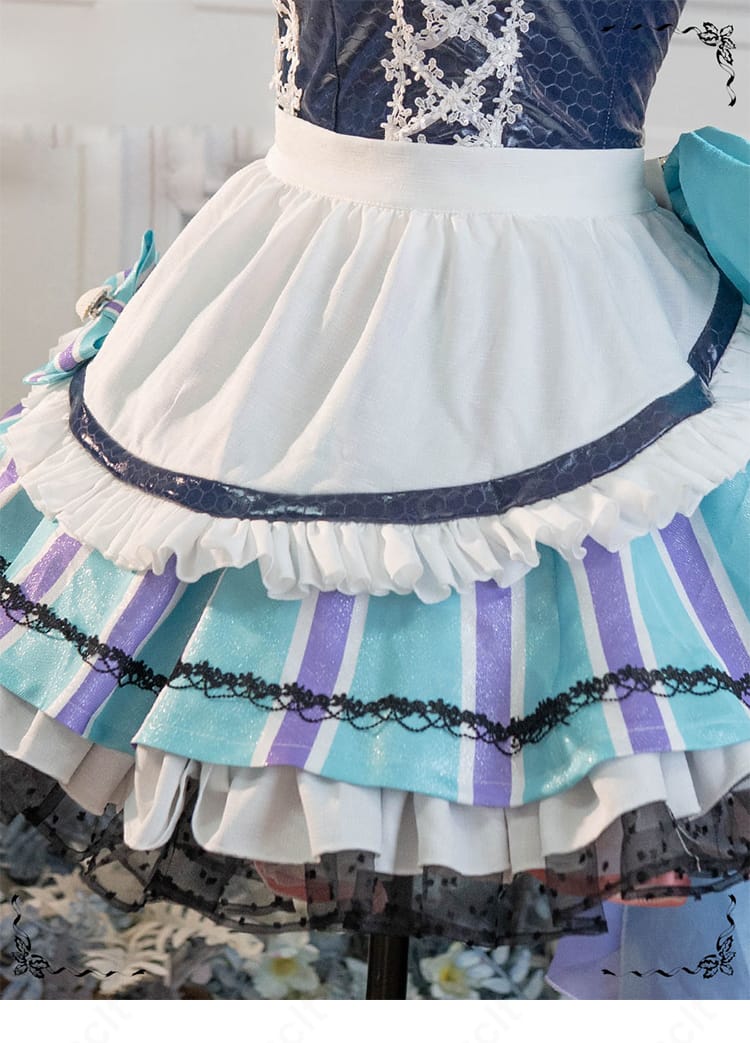 勝利の女神NIKKE リトルマーメイド Abyss Flower コスプレ衣装 エプロン装飾ディテール 写真