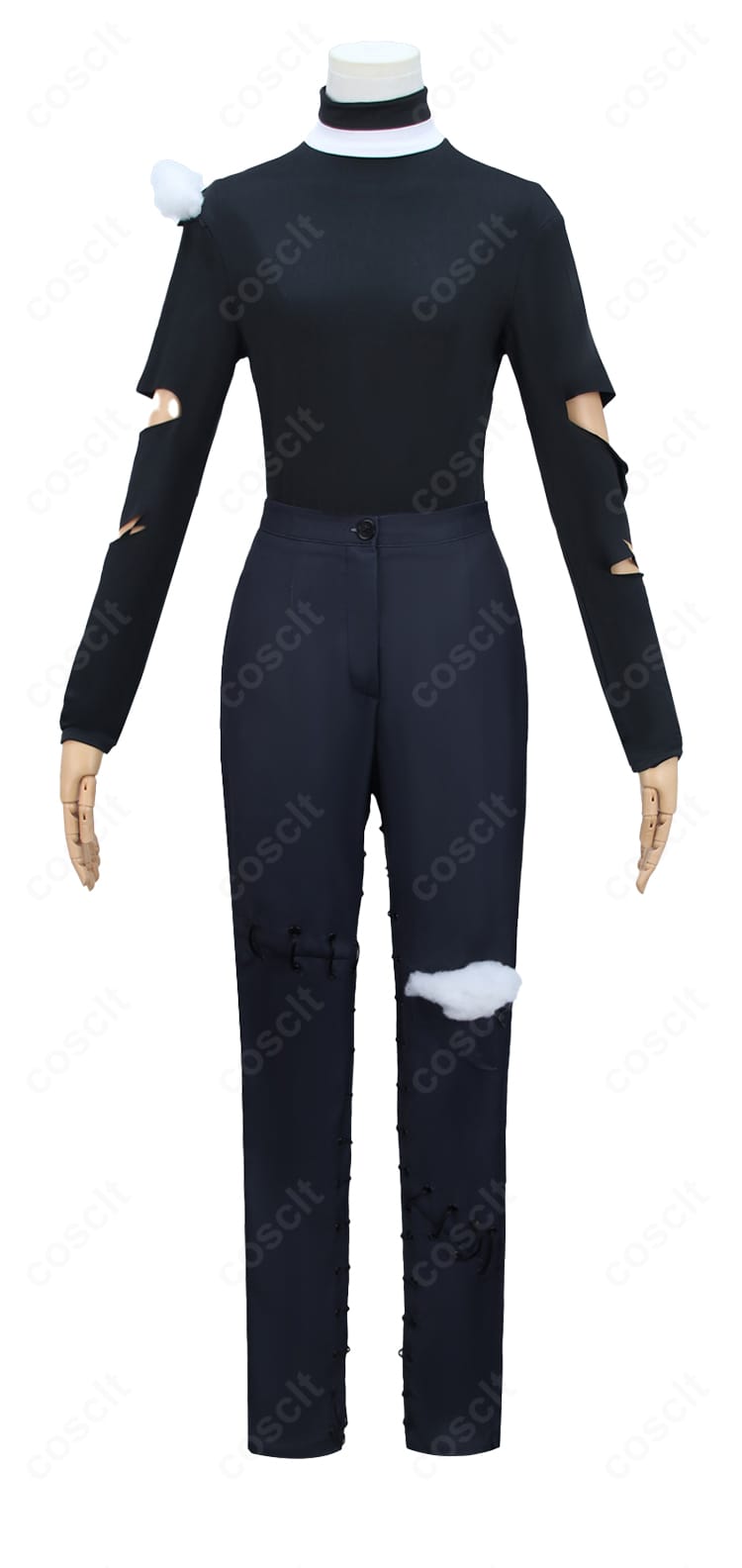 インナー長袖とパンツのディテール写真｜IdentityV 傭兵 コスプレ衣装の質感紹介