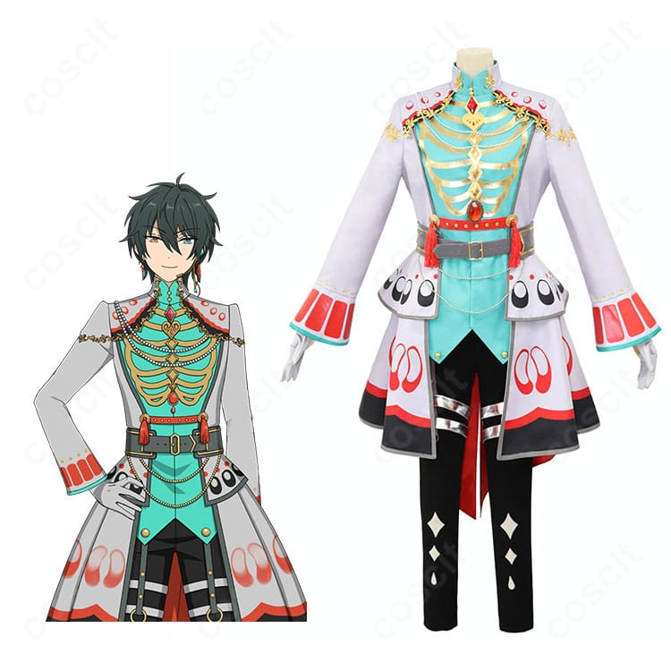 あんさんぶるスターズ!! 影片みか ダークロマンス SCR コスプレ衣装とキャラクター公式ビジュアル比較図