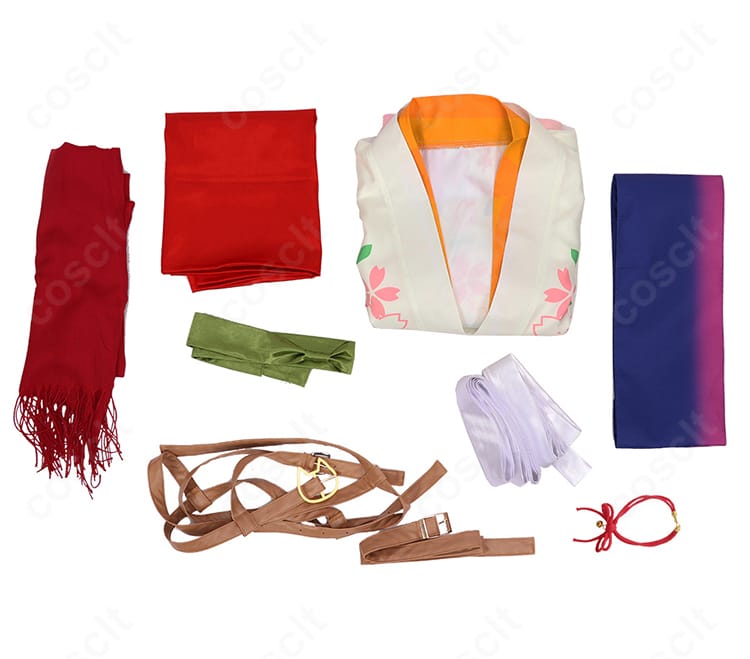 大妖怪 × ローソン Nqrse コスプレ衣装 セット内容展示｜マフラー・えっちベルト付き 完全セット