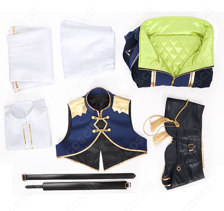 にじさんじ 伊波ライ コスプレ衣装 セット内容一式｜コート・ベスト・シャツ・ズボン・腰布・飾り付き