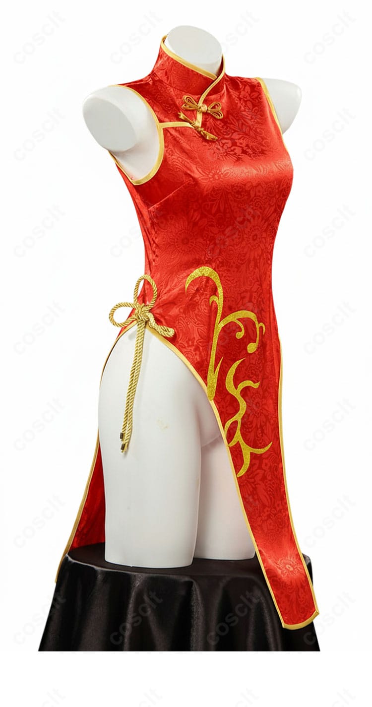 To LOVEる 金色の闇 チャイナドレス コスプレ衣装 側面シルエット写真 美しいライン