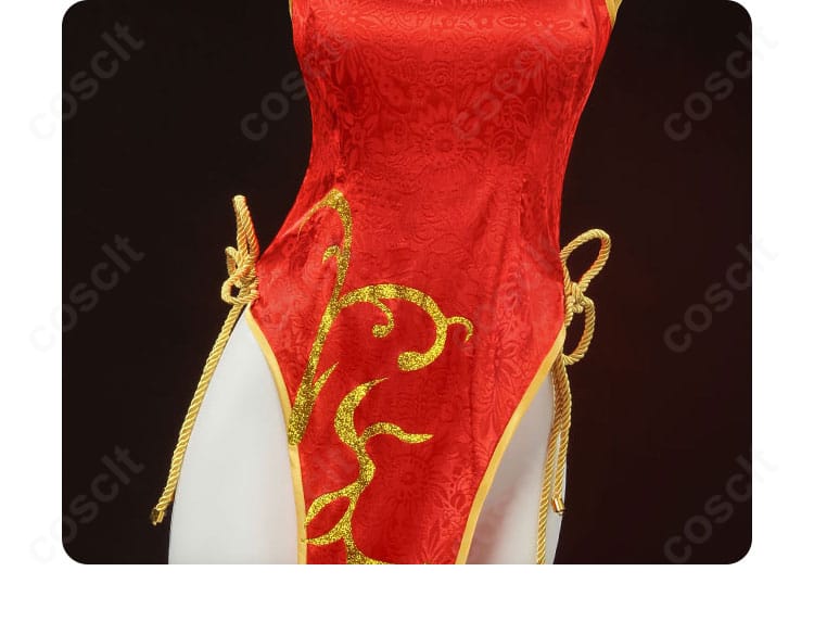 To LOVEる ヤミ チャイナドレス コスプレ衣装 裾の装飾ディテール 高品質な縫製