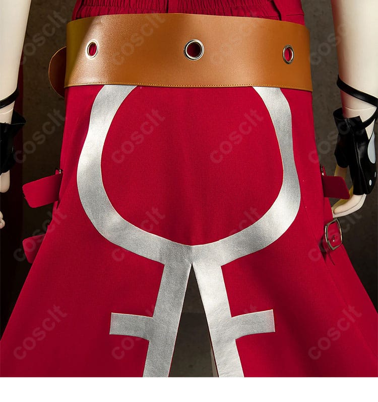 ギルティギア イノ コスプレ 腰布と背面腰封装飾ディテール｜高完成度デザイン