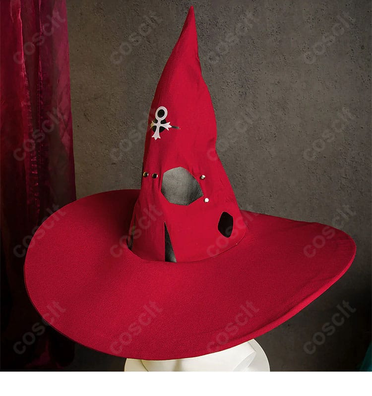 イノ コスプレ衣装 帽子模様装飾ディテール｜独特なデザインが際立つ