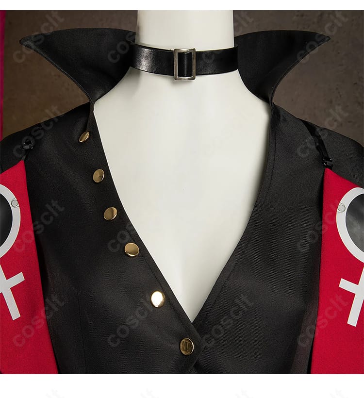 イノ コスプレ衣装 领口装飾ディテール｜こだわりの高品質仕上げ