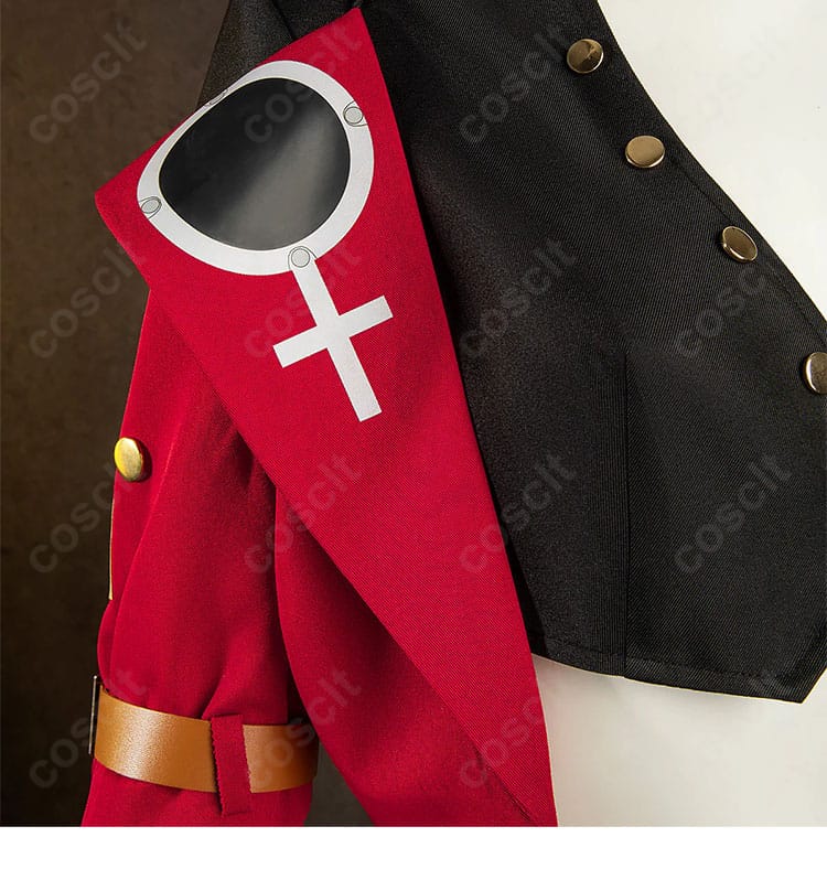 ギルティギア イノ コスプレ 外套襟元装飾細部｜迫力あるデザイン