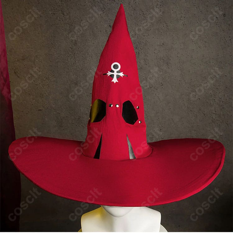 GUILTY GEAR STRIVE イノ コスプレ 衣装のフード装飾詳細｜立体感ある仕上がり