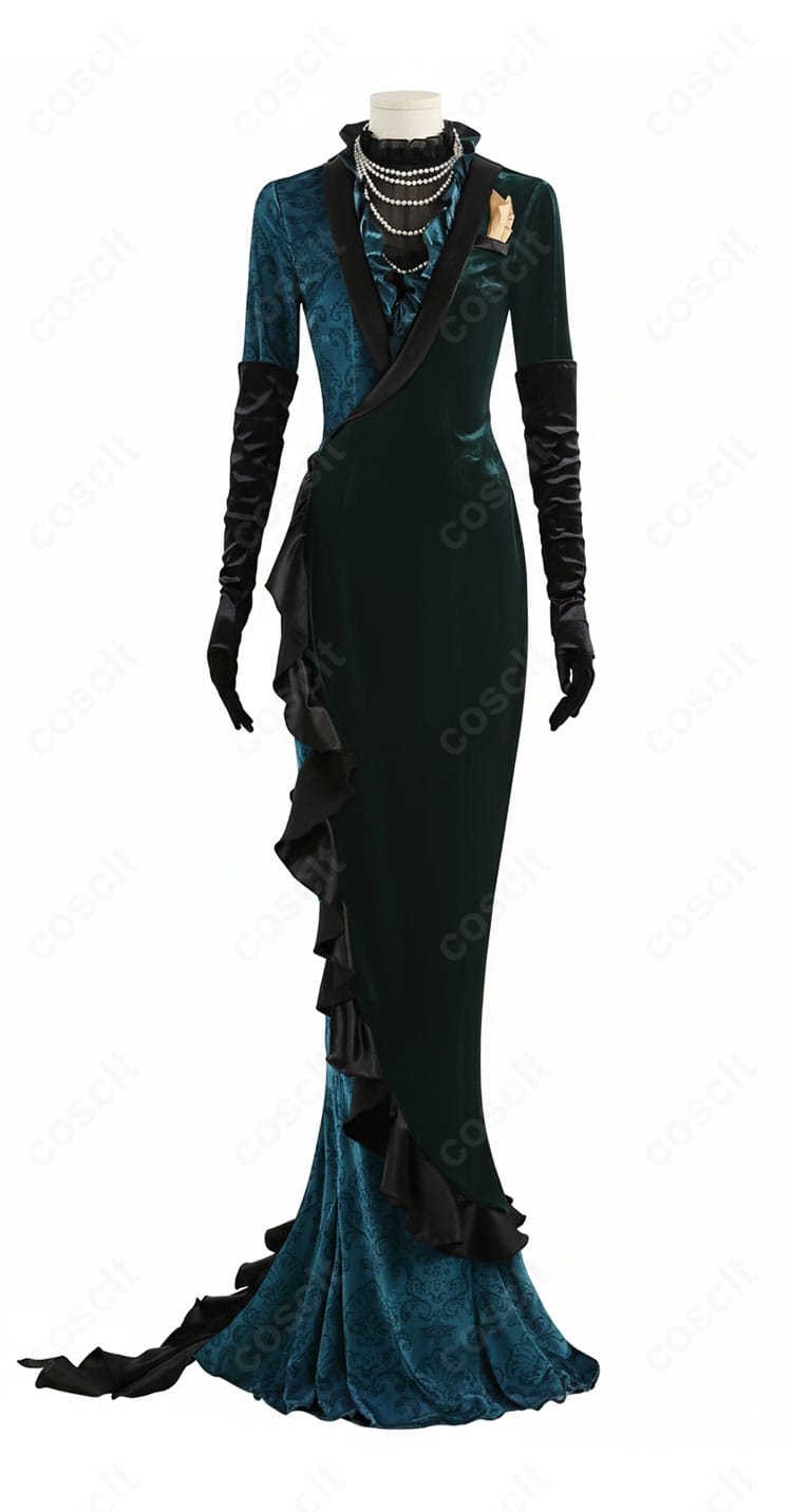 ジョルジーナ・リーチ コスプレ衣装 正面全身写真｜ツイステ コスプレ ドレス