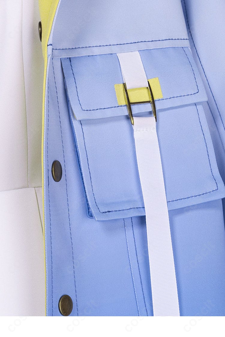 星のドレス コスプレ衣装 胸飾りとポケットディテール|高級感ある装飾で華やかさアップ