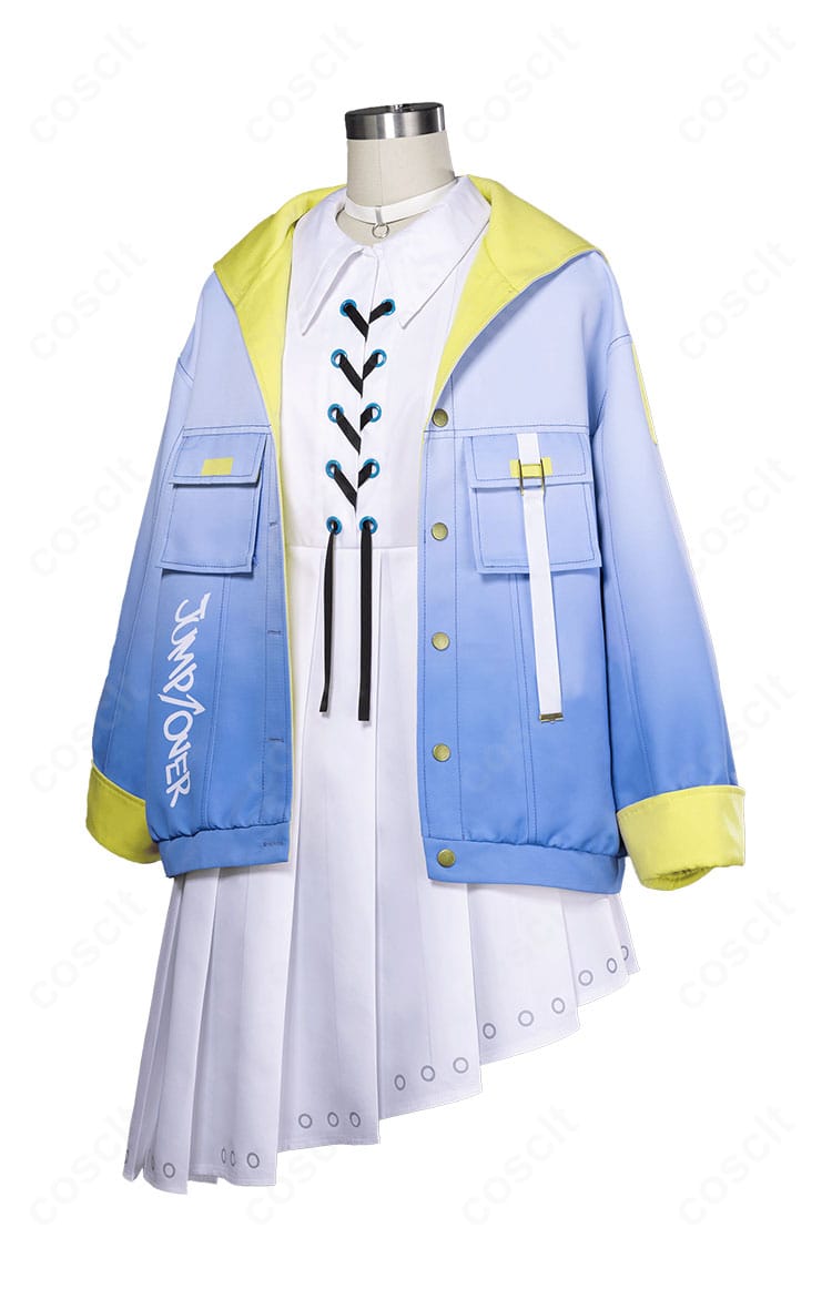 星のドレス コスプレ衣装 側面図|シルエットとラインの美しさが際立つ角度から撮影