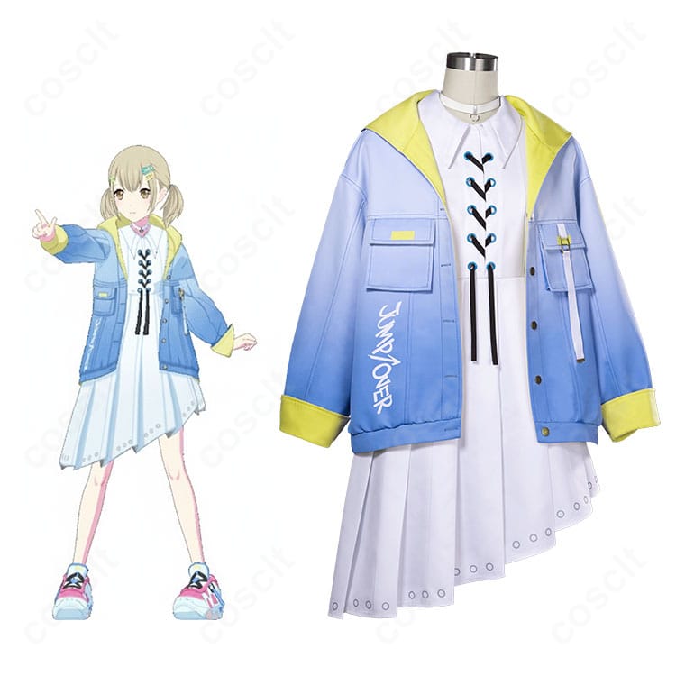 星のドレスを着用したキャラクター全身画像|華やかで幻想的な雰囲気を再現したコスプレ衣装紹介