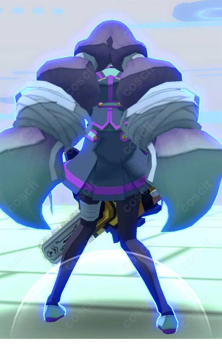 ＃コンパス 双挽乃保 制服 コスプレ衣装 キャラクター背面ショット 高再現デザイン