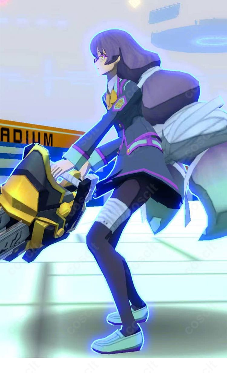 ＃コンパス 双挽乃保 制服 コスプレ衣装 キャラクター左側アングル ディテールまで忠実再現