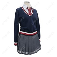 FGO ジャンヌ・ダルク〔オルタ〕／刑部姫 学生服 コスプレ衣装 フルセット（コート・トップス・シャツ・スカート・ネクタイ） - 2枚目の画像（サムネイル）