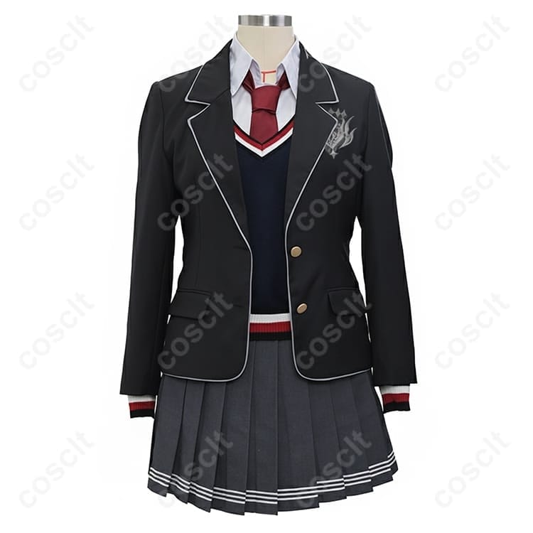 FGO ジャンヌ・ダルク〔オルタ〕／刑部姫 学生服 コスプレ衣装 フルセット（コート・トップス・シャツ・スカート・ネクタイ） - 1枚目の画像