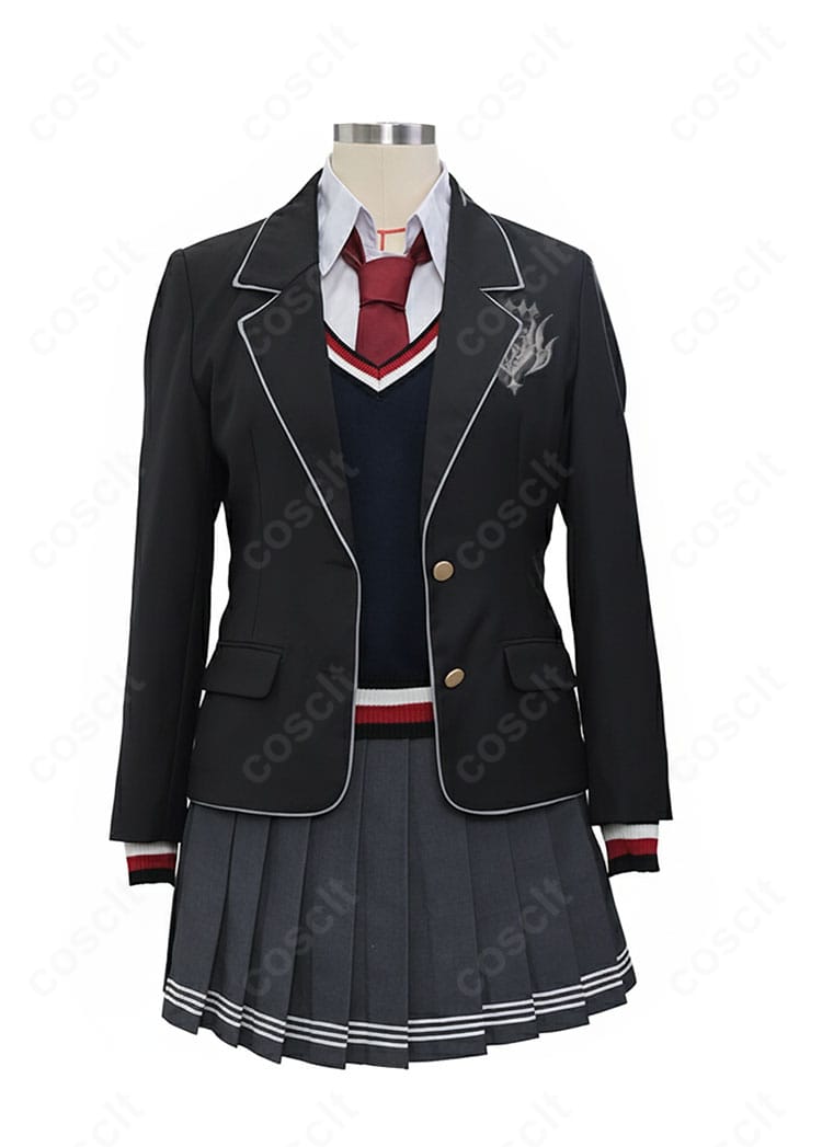FGO ジャンヌオルタ 学生服 コスプレ衣装 正面全体図｜シルエット美しい制服デザインをチェック