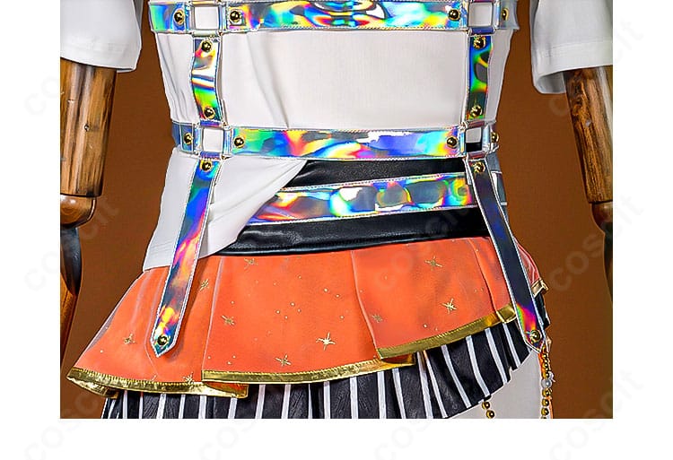 プロセカ 東雲彰人 コスプレ衣装 背面腰帯ディテール｜360度抜かりないデザイン性