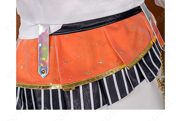 プロジェクトセカイ 東雲彰人 コスプレ衣装 衣裾装飾ディテール｜繊細なステッチと美しいライン