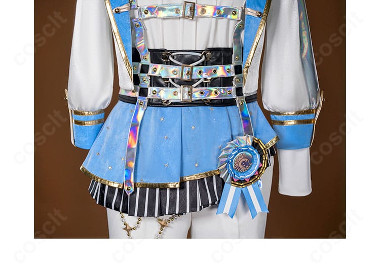 衣装ベルト装飾ディテール｜ベルト部分の質感や装飾金具を詳細に表示