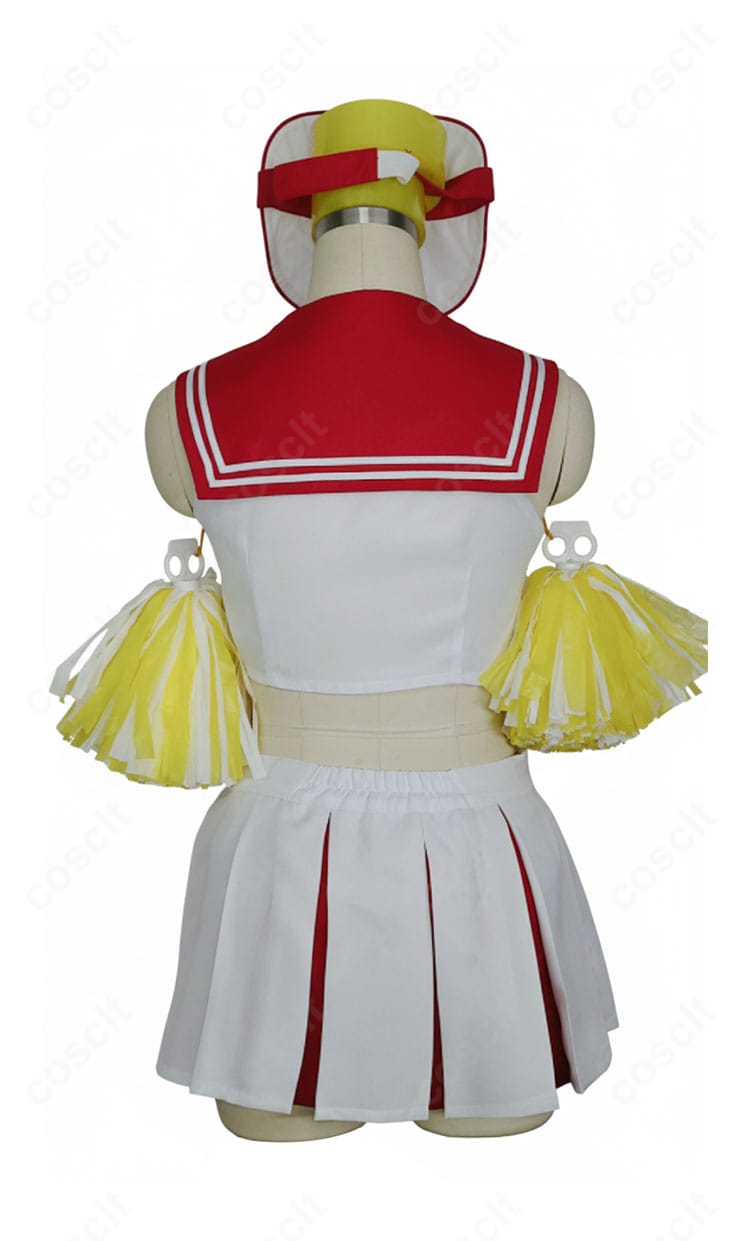 ブルーアーカイブ 春原ココナ チアガール コスプレ衣装 背面写真|背中リボンやスカートラインまで美しく仕上げ