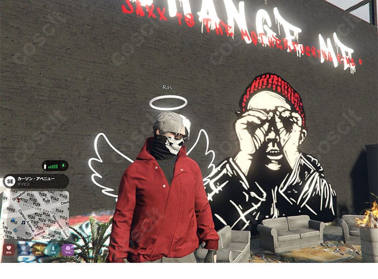 ギャング XVI コスプレ衣装 ギャング服 キャラクター全身イメージ｜赤を基調としたクールなギャングスタイルで存在感抜群！