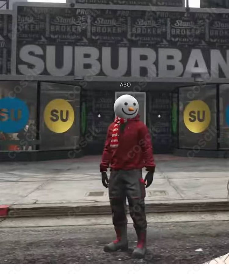 ギャング XVI コスプレ衣装 正面図｜パーカー＋ズボン＋天使の輪セットの全体デザインをリアルに再現