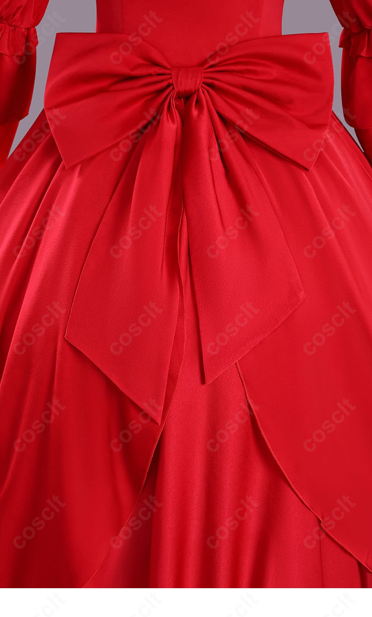 スカーレット・エル・ヴァンディミオン コスプレ衣装 スカート背面装飾ディテール｜後ろ姿まで完璧に再現された高品質仕立て。