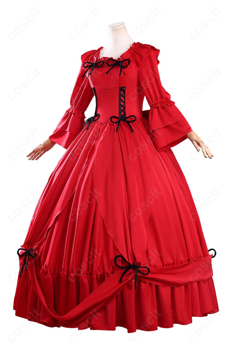 スカーレット・エル・ヴァンディミオン コスプレ衣装 側面図｜立体的なシルエットと自然なラインを美しく再現。