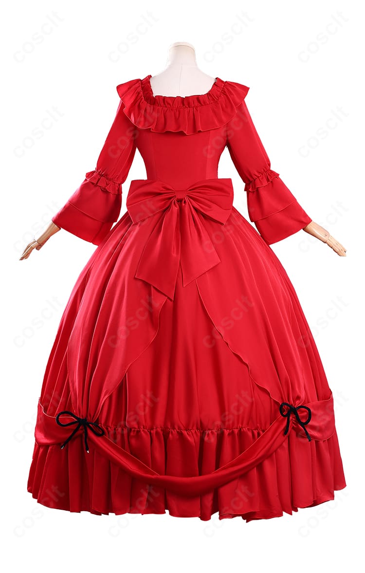 スカーレット・エル・ヴァンディミオン コスプレ衣装 背面図｜背中まで丁寧に仕立てられた高再現コスチューム。