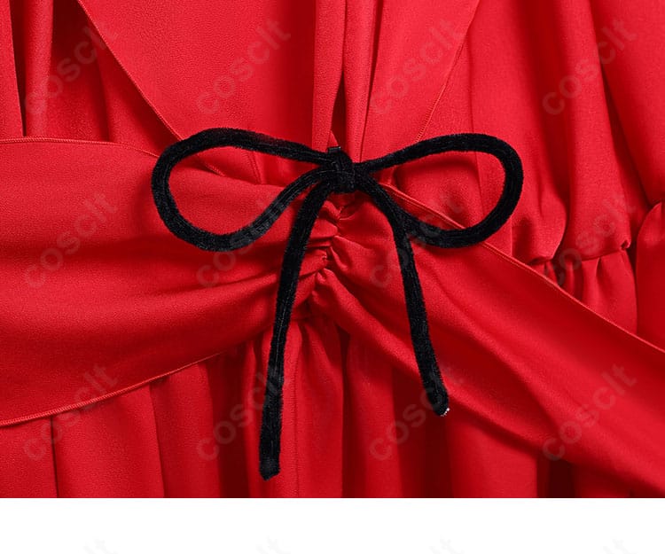 スカーレット・エル・ヴァンディミオン コスプレ衣装 スカート裾装飾ディテール｜動くたびに揺れる美しいドレープが魅力。