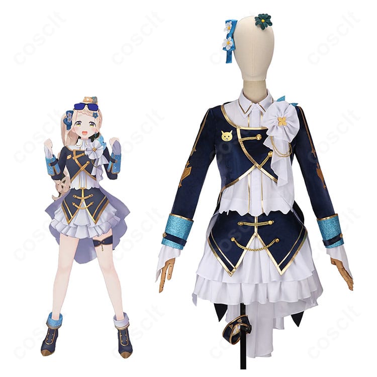 にじさんじ 町田ちま 共通衣装 コスプレ衣装 キャラクターと衣装全体のビジュアル｜清楚で可憐な雰囲気が魅力的な歌姫スタイル。イベントや撮影におすすめ。