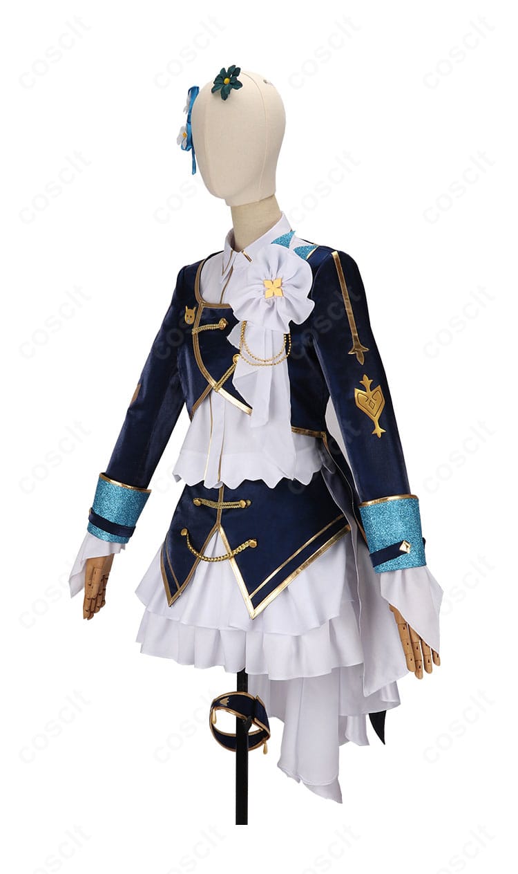 にじさんじ 町田ちま 共通衣装 コスプレ衣装 側面図｜立体的なシルエットと丁寧な縫製が際立つ美しいライン。