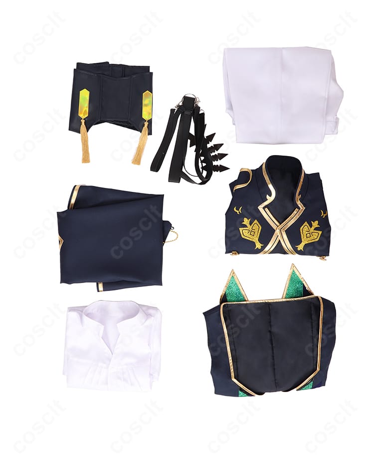 Ren Zotto OVERTURE コスプレ衣装 セット内容展示｜コート・シャツ・マント・ベルト付き フルセット