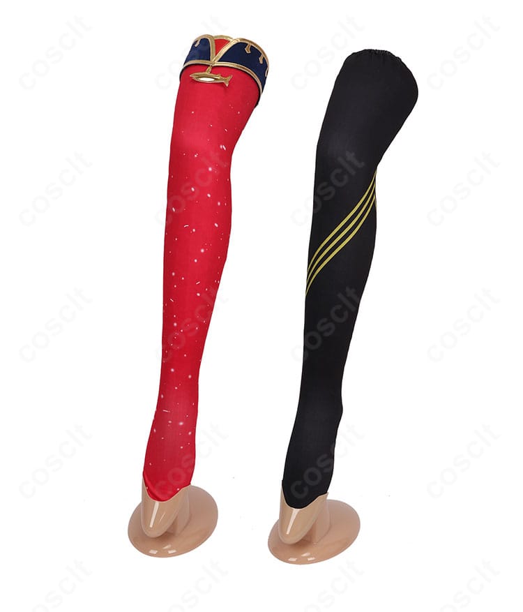 にじさんじ レイン・パターソン コスプレ衣装 太もも飾り＆靴下ディテール写真｜可愛い脚元デザイン