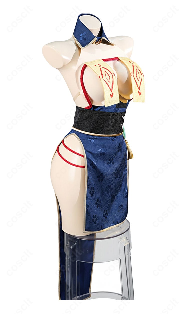 華甲 コスプレ衣装 側面装飾ディテール｜袖や腰飾りの立体的な構造をリアルに再現。