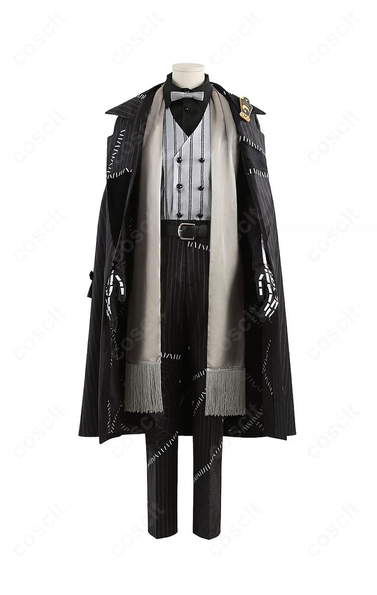 セベク・ジグボルト ナイトメアースーツ コスプレ衣装 正面全体図｜高再現度のツイステ衣装を細部まで確認。