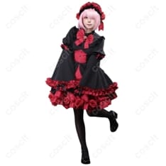 Re:ゼロから始める異世界生活 ラム ゴシックドレス コスプレ衣装｜黒×赤の優雅なデザインで魅せる高品質オーダーメイド【COSCLT公式】 - 2枚目の画像（サムネイル）