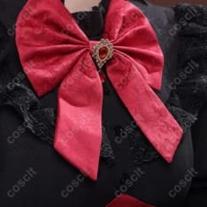 Re:ゼロから始める異世界生活 ラム ゴシックドレス コスプレ衣装｜黒×赤の優雅なデザインで魅せる高品質オーダーメイド【COSCLT公式】 - 4枚目の画像（サムネイル）