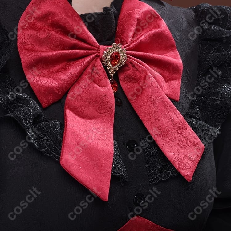 Re:ゼロから始める異世界生活 ラム ゴシックドレス コスプレ衣装｜黒×赤の優雅なデザインで魅せる高品質オーダーメイド【COSCLT公式】 - 4枚目の画像