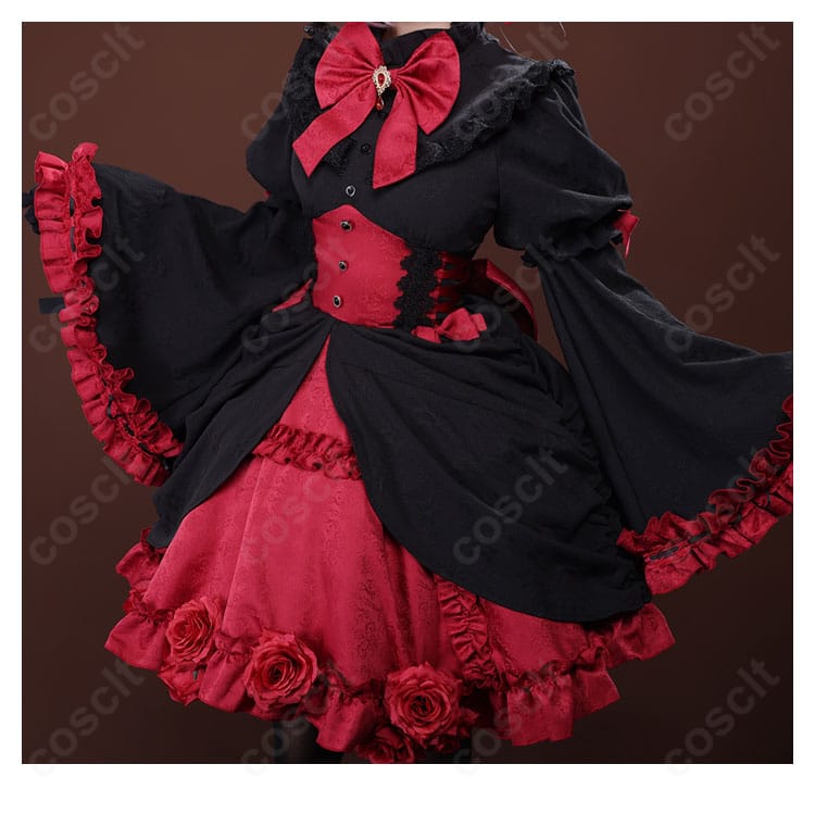 Re:ゼロ ラム コスプレ衣装 スカート装飾細部図｜レースとフリルが映える高再現デザイン