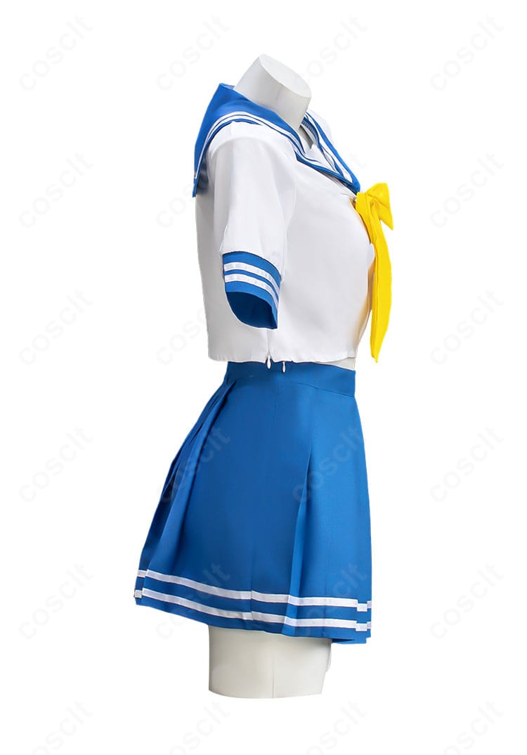 らき☆すた 泉こなた 夏服 コスプレ衣装 右袖ディテール｜袖口の縫製とライン装飾が丁寧に再現