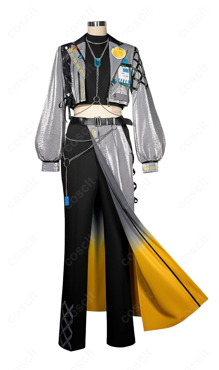 あんスタ『talk to me』コスプレ衣装 正面全体図|コート・インナー・ベルト・チェーンの配置を確認