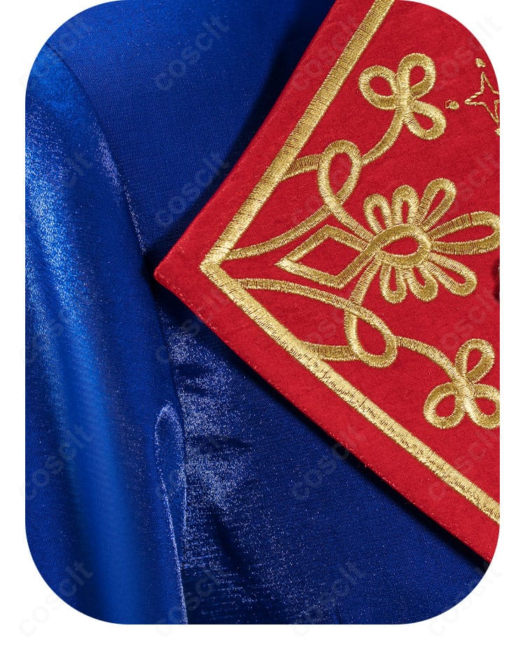 衣領の模様装飾アップ写真｜模様の再現度と色彩の美しさを確認